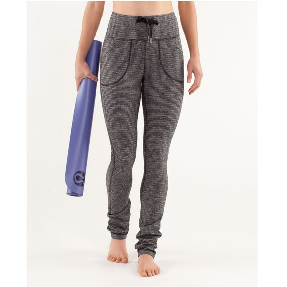 Lululemon Skinny Will Pant / Legging, Pique Black (Gray & Black), Size 8 - Picture 1 of 9